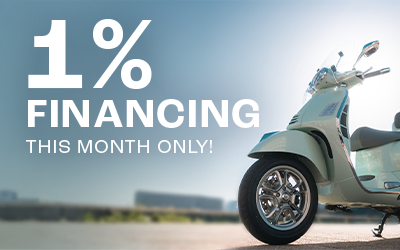 Finance your ride – 1% for 48 months through June only
