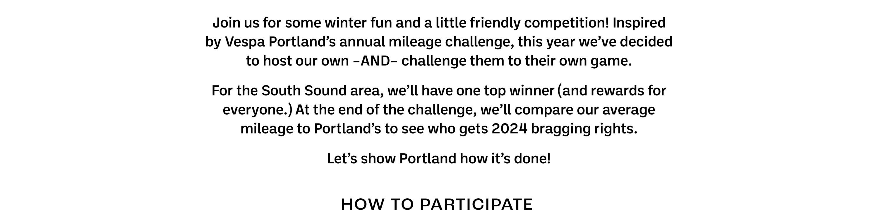 Wintermileagechallenge South Sound Scooters Washington